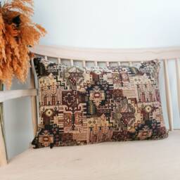 Large Lumbar Pillow Cover, 16x24 Woven Upholstery Luxury Pillow Cover Decorative - thumbnail 3