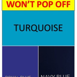 Won't Pop Off Futon, Full Size Sheets, Turquoise, Royal Blue, Navy Blue - thumbnail 4