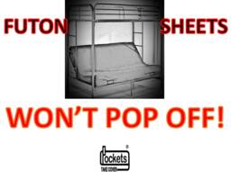 Won't Pop Off Futon, Full Size Sheets, Turquoise, Royal Blue, Navy Blue - thumbnail 1