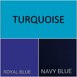 Won't Pop Off Futon, Full Size Sheets, Turquoise, Royal Blue, Navy Blue - thumbnail 2