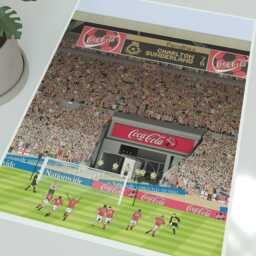 Charlton Athletic Play-Off Final 1998 Illustrated Art Print - Clive Mendonca Poster Gift - thumbnail 1