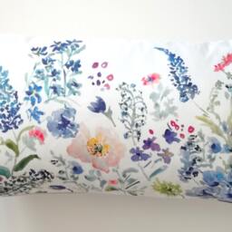 Garden Medley Pillow Covers, 14x20, 12x21, 18x18, 20x20, 24x24, Designer Fabric, Watercolor Flowers Accent, Floral Lumbar - thumbnail 2