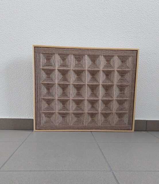 Wall Hanging Decoration/Home Decoration/Wool Picture/Gift/ Handmade /Modern Textile/Wall Decoration/Textile Art Framed/Weaving Textile - image 1