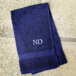 Embroidered Simple Initial Gym Towel Personalized Sports Towel - thumbnail 2