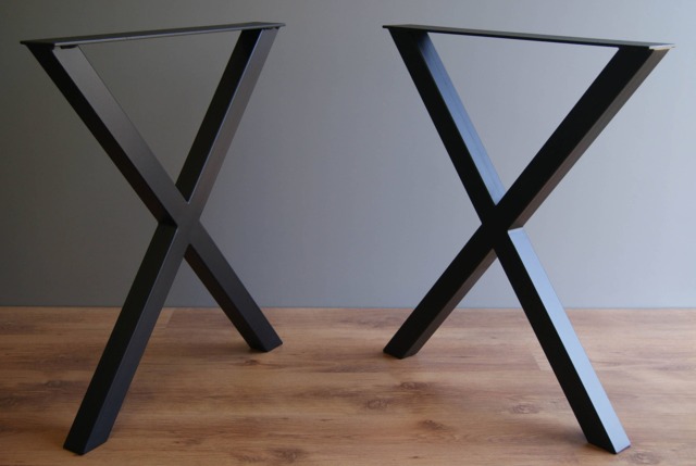 x Table Legs - Set Of 2 - Desk Base Diy Metal Pieds De Table Tischbeine High Quality - image 1