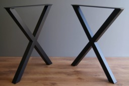 x Table Legs - Set Of 2 - Desk Base Diy Metal Pieds De Table Tischbeine High Quality - thumbnail 1