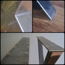 x Table Legs - Set Of 2 - Desk Base Diy Metal Pieds De Table Tischbeine High Quality - thumbnail 3