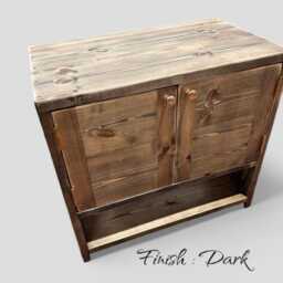 Anna - Handmade Solid Pine Bathroom Vanity Unit Redwood Timber Cupboard - thumbnail 3