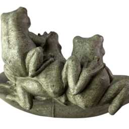 Resin Frog Leaf Bowl Bird Bath Feeder Seed Nut Birds Garden Gift Ornament Frogs - thumbnail 4