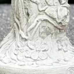 Stone Pedestal Statue Outdoor Stand Sculpture Garden & Home Ornament Cement Column Decoration Front Door Column Lover Gift - thumbnail 3