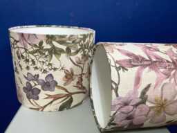 Orchid Purple Linen Lampshade Made To Order in Various Sizes & Linings - thumbnail 1