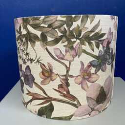 Orchid Purple Linen Lampshade Made To Order in Various Sizes & Linings - thumbnail 3