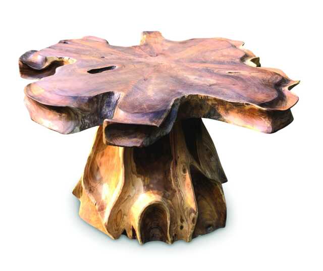 Lombok Coffee Table One Leg 75cm - image 1