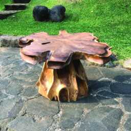 Lombok Coffee Table One Leg 75cm - thumbnail 2
