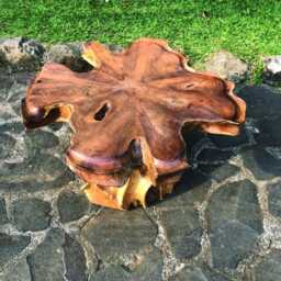 Lombok Coffee Table One Leg 75cm - thumbnail 3