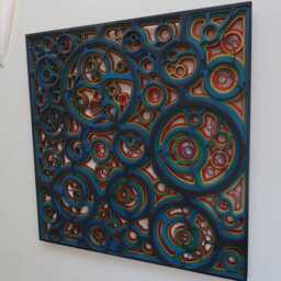 3D Wall Art, Multi Layered, Laser Cut, Wood Carving , Geometric, Contemporary Original Work Of Art - thumbnail 3