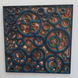 3D Wall Art, Multi Layered, Laser Cut, Wood Carving , Geometric, Contemporary Original Work Of Art - thumbnail 2