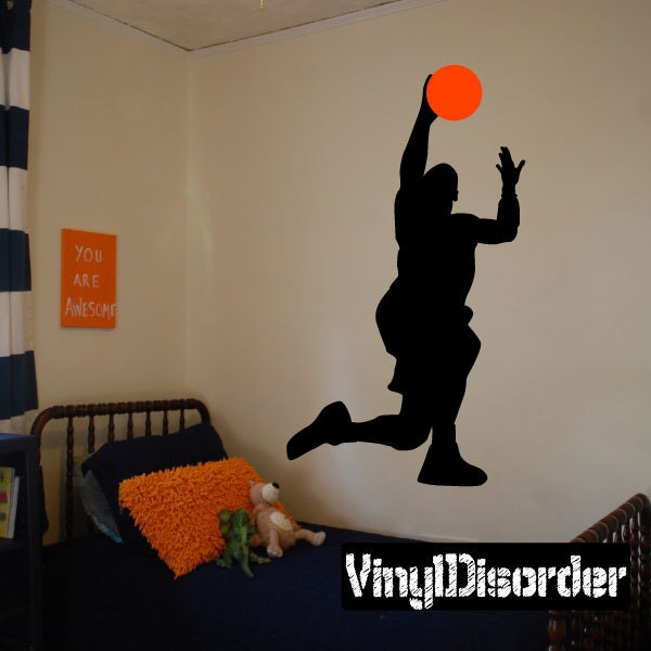 Basketball Vinyl Wall Decal Or Car Sticker - Basketball2Colorba015Et - image 1