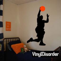 Basketball Vinyl Wall Decal Or Car Sticker - Basketball2Colorba015Et - thumbnail 1