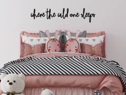 Where The Wild One Sleeps Wooden Words Wall Art Sign, Nursery Decor - thumbnail 1
