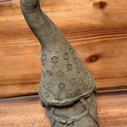 Stone Garden Detailed Girl Lady Gonk Pixie Gnome Fairy Hat Statue Ornament - thumbnail 3