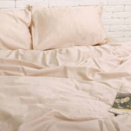Cotton Sateen Duvet Cover Set in Peach. Cover + 2 Pillowcases. Twin Full Queen King Single Kingsingle Double Custom Bed Linen - thumbnail 3