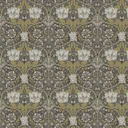 Custom Made William Morris Honeysuckle Mocha Blackout/Lining Curtains Pinch /Triple/Double Pleat - thumbnail 2