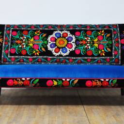Suzani 3-Seater Sofa - Turquoise Love - thumbnail 2