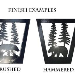 Rustic Ceiling Light Fixture - Cabin Bear Themed Chandelier Farmhouse Kithen Island Lights - thumbnail 2