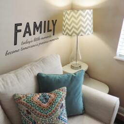 Family Today's Little Moments Quote - Wall Decal Custom Vinyl Art Stickers - thumbnail 2