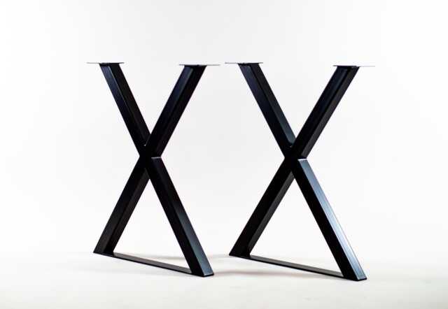 steel X-Frame Table Legs - Bar Height, Counter Height - Set Of 2 - image 1