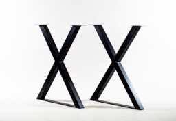 steel X-Frame Table Legs - Bar Height, Counter Height - Set Of 2 - thumbnail 1