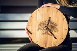 Oak Wood Wall Clock Engraved Personalised Custom Unique Family Wedding Gift