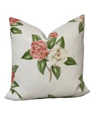 Schumacher Casablanca Floral Indoor/Outdoor Garnet Double Sided Cushion Covers Pillow - thumbnail 1