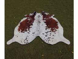 Real Cowhide Rug Brown & White-Exclusive Cow Skin For Western Home Decor-Large Rug-Brazilian Area Rug-Tricolor - thumbnail 1