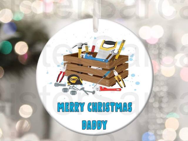 Dad Daddy Joiner Personalised Christmas Bauble Gift Present Keepsake Novelty Tree Xmas For Him