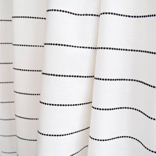 Beautiful , Classic Black & White Striped Curtain Panels 48x84 48x96 48x108 54x84 54x96 54x108 Or Custom Sizes - image 1
