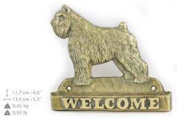 Bouvier Des Flandres, Dog Welcome, Hanging Decoration, Limited Edition, Artdog - thumbnail 1