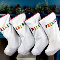 Personalised Large Christmas Stocking - Whole Name in