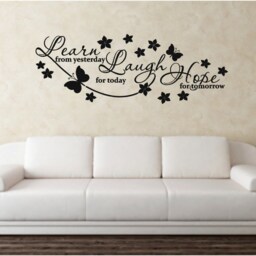 Learn, Laugh, Hope Wall Sticker - thumbnail 3