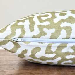 1760. Pakko Willow Green Cotton/Linen Cushion Cover, Various Sizes - thumbnail 2