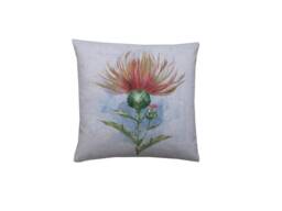 Scottish Thistle Pillow Cover Linen Beige Cushion Sham - 17 - thumbnail 1