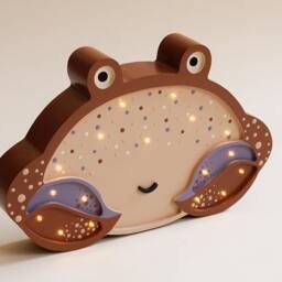 Wooden Crab Lamp For Kids - Personalized Gift Kids, Nursery Decoration, Night Light - thumbnail 2
