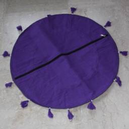 Plum & Round Patchwork Cushion Cover, Old Embroidery - thumbnail 4