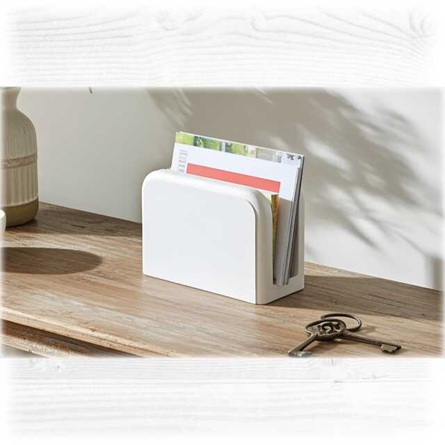 Solid Wooden Letter Holder - Dovetail Joint Post Organiser, Desktop Mail Sorter, Handmade Hallway Desk Tidy Stock Item - image 1