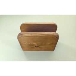 Solid Wooden Letter Holder - Dovetail Joint Post Organiser, Desktop Mail Sorter, Handmade Hallway Desk Tidy Stock Item - thumbnail 4