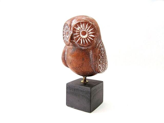 Terracotta Greek Owl , Athena Owl - image 1