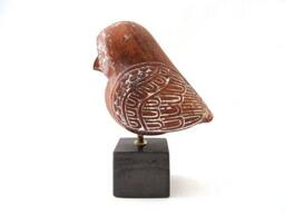 Terracotta Greek Owl , Athena Owl - thumbnail 2