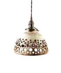 style#038 Hand Carved Pendant Lamp, Lighting, Kitchen Lighting, Home Pendant Light, Ceramic Lamp, Pottery Light - thumbnail 2