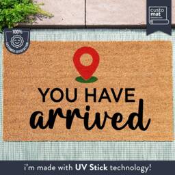 Funny You Have Arrived Custom Doormat - Housewarming Gift For Your Friends Welcoming Destination Door Mat Sat Nav Google Map - thumbnail 1
